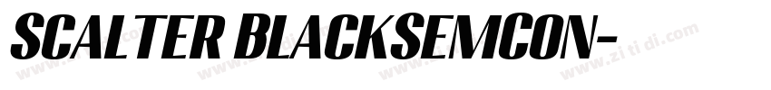 Scalter BlackSemCon字体转换